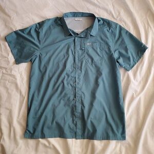 Columbia PFG XL Aqua Turquoise Blue Green LN